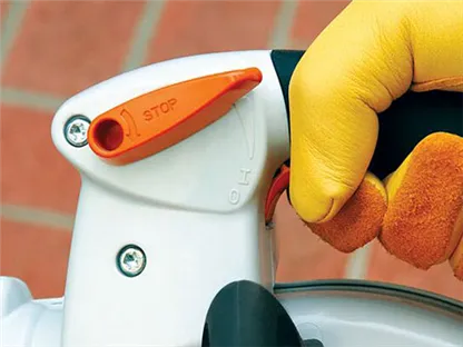 Throttle Trigger Lock with Built-In Momentary Stop Switch