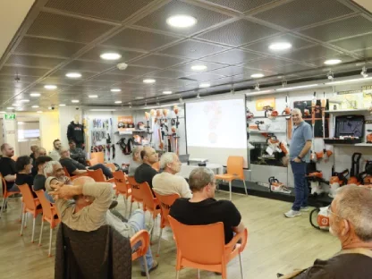 מסורים, חרמשים, מפוחים, מגזמות, מכסחות