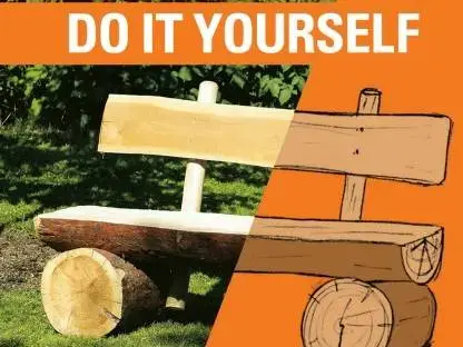 עשה זאת בעצמך - ספסל גינה מעץ